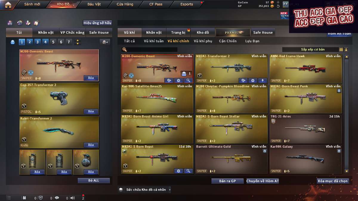 shop acc cf uy tin gia re